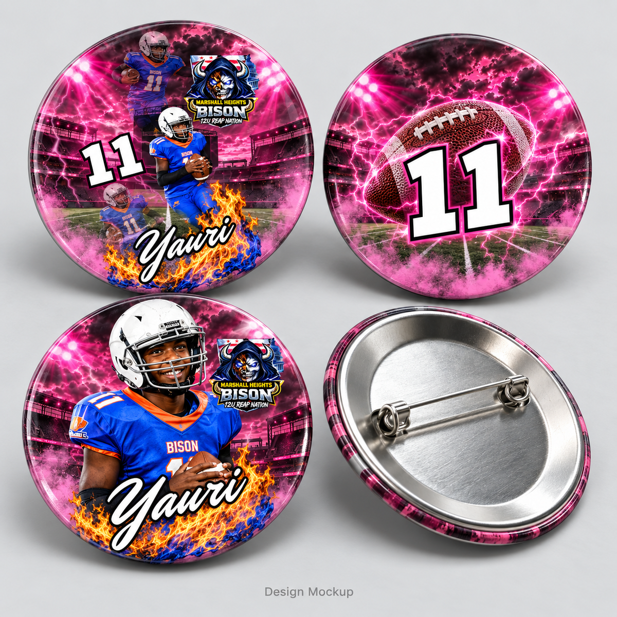 Rep Your Player — Player Photo Buttons