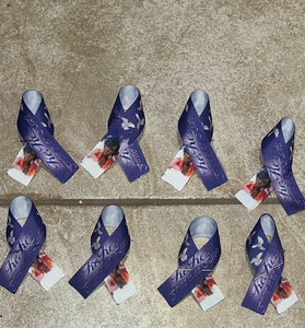 Custom Ribbons Folded with Pins NuTrendz Customs Prints and Designs, LLC