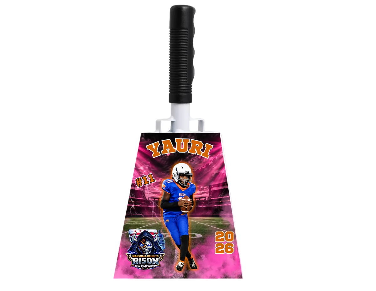 Rep Your Player — Personalized Cowbell